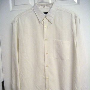 Alfani Men's White Long Sleeve Dress Shirt